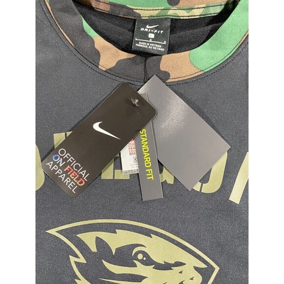 Nike Oregon State Beavers Sweater Mens Large Black Camo Sweatshirt DD4315-010 - Picture 10 of 16